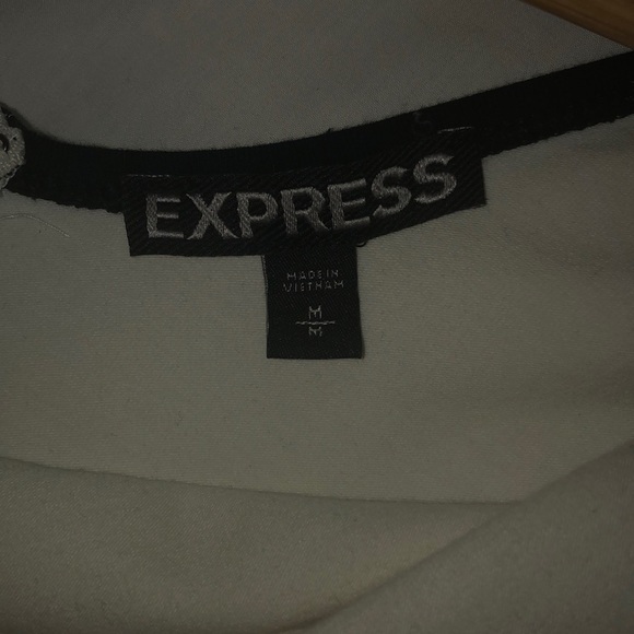 Once Worn: Express Color Block Skater Dress (M) - Picture 3 of 3